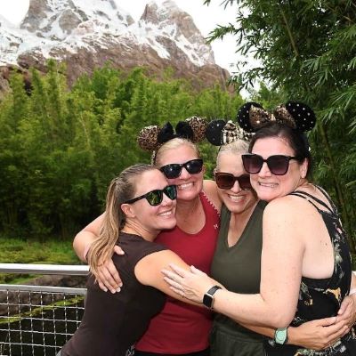With my girfriends at Disney's Animal Kingdom